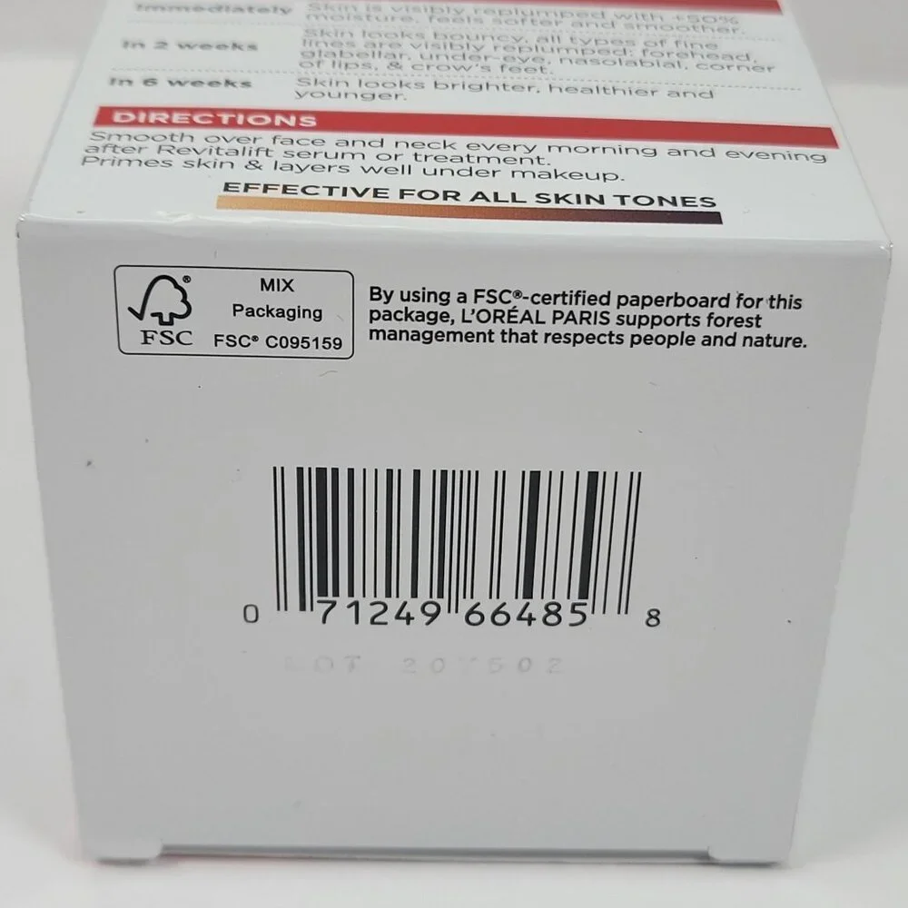 LOreal Paris Revitalift Derm Intensives Micro Hyaluronic Acid Cream 1.7 Oz NIB - Picture 5 of 5